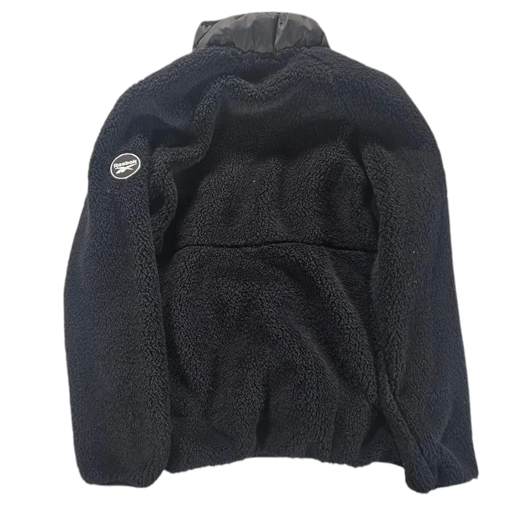 NWT Reebok Women's Black Sherpa Fleece size Large super soft